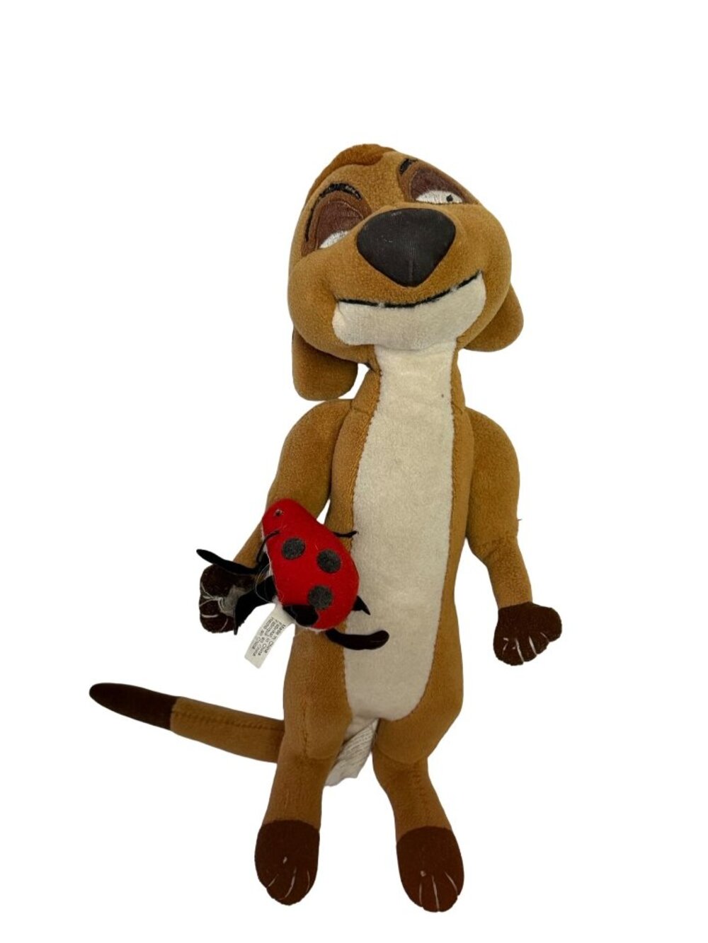 Vintage 1994 Disney Store Lion King Timon Plush Detachable Ladybug